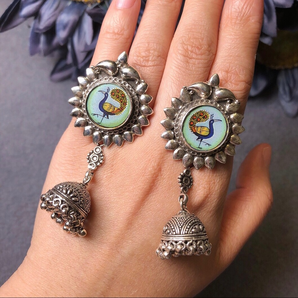Sterling silver earring